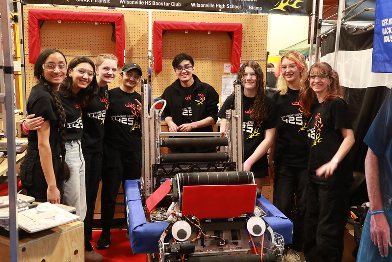 FRC Team with their Robot